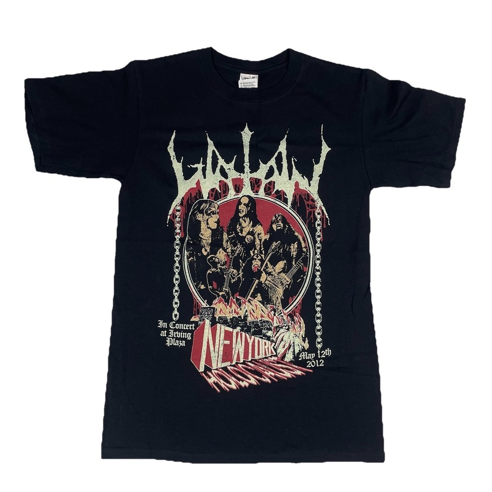 Vtg WATAIN 2012 Irving Plaza NYC Concert Shirt Mens S Anvil Black Metal New York